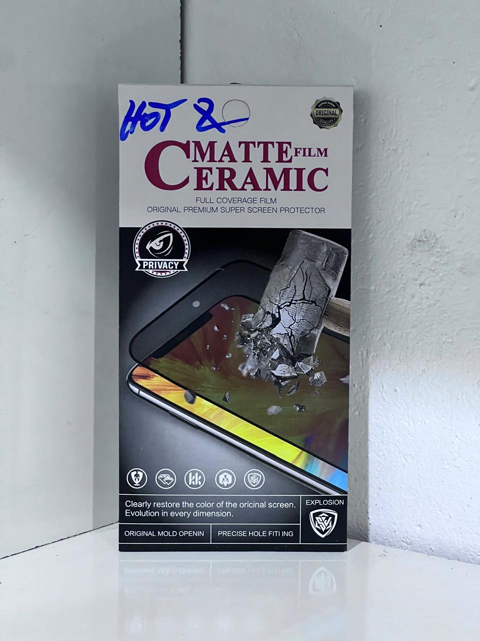 HOT 8 Ceramic Matte Premium Film Super Screen Protector - Phone Screen Protectors in Chuka, Kenya