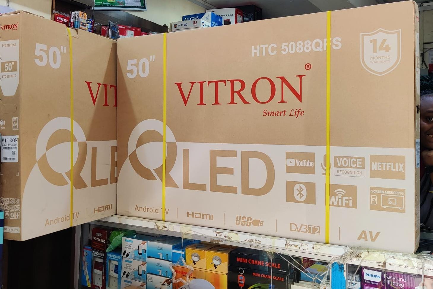 Vitron Vitron 50 Inch QLED Smart Android Frameless with Bluetooth - TVs available in Chuka, Kenya